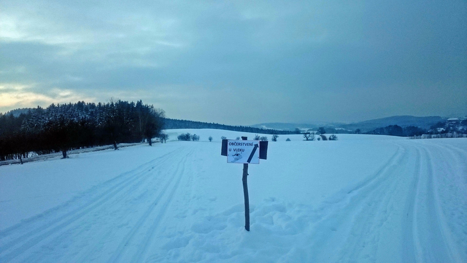 Upravené běžkařské stopy